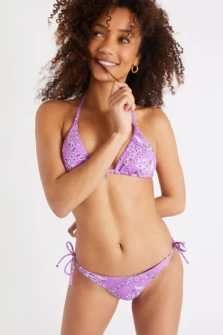 Bikini imprimé bandanas coloris lilas Rico & Lina Benita-Banana Moon Online