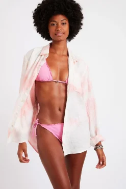CHEMISE Tunique Beachwear rose PAROO ARUTA S-Banana Moon Hot