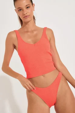Maillot de bain 2 pièces corail TIAMO & NAIDA SCRUNCHY-Banana Moon Fashion