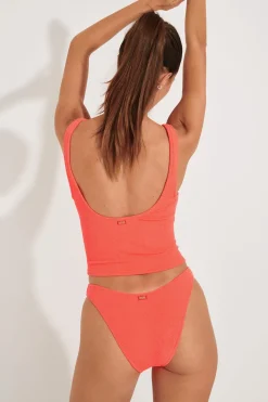Maillot de bain 2 pièces corail TIAMO & NAIDA SCRUNCHY-Banana Moon Fashion